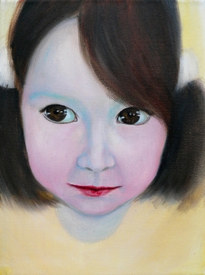 51. portrét 20x30, olej na plátne 2009
