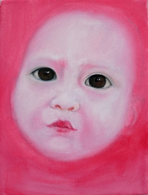 56. portrét 20x30, olej na plátne 2009